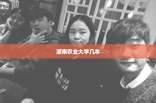 湖南农业大学几本