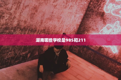 湖南哪些学校是985和211