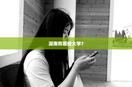 湖南有哪些大学？