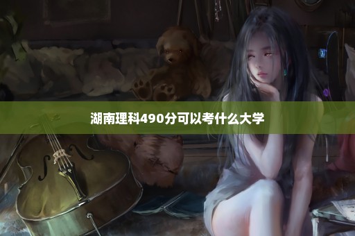 湖南理科490分可以考什么大学