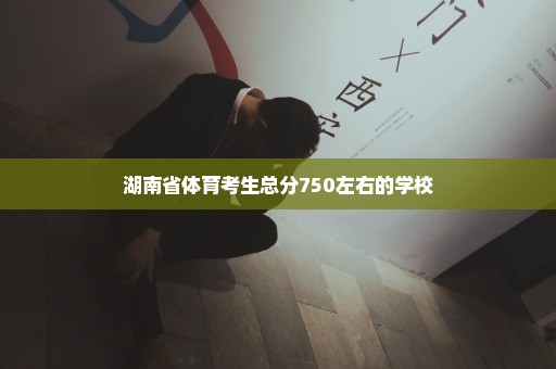 湖南省体育考生总分750左右的学校