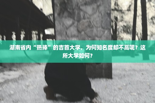湖南省内“热捧”的吉首大学，为何知名度却不高呢？这所大学如何？