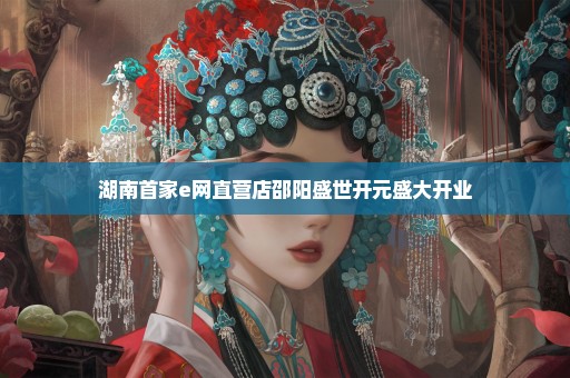 湖南首家e网直营店邵阳盛世开元盛大开业