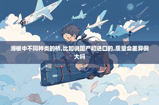滑板中不同种类的桥,比如说国产和进口的,质量会差异很大吗