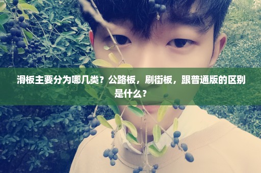 滑板主要分为哪几类？公路板，刷街板，跟普通版的区别是什么？