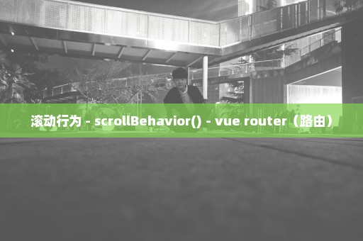 滚动行为 - scrollBehavior() - vue router（路由）