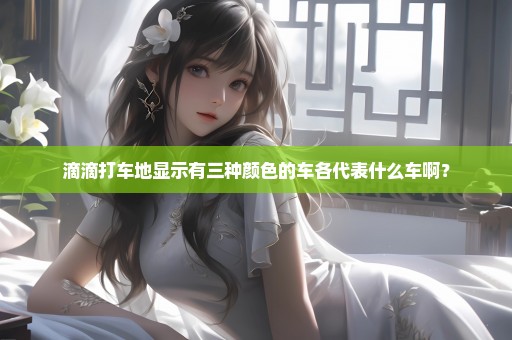 滴滴打车地显示有三种颜色的车各代表什么车啊？