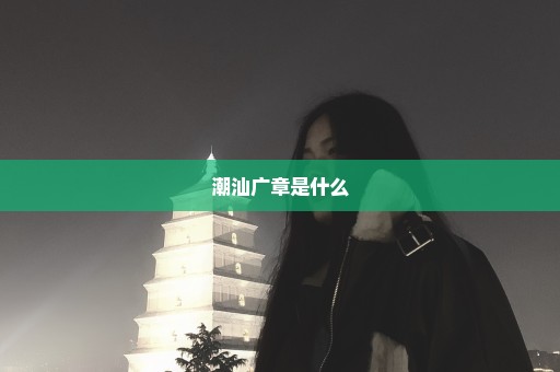 潮汕广章是什么