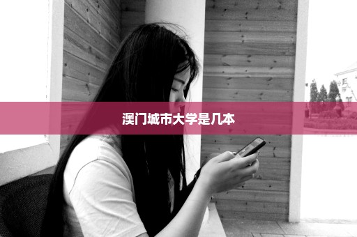 澳门城市大学是几本