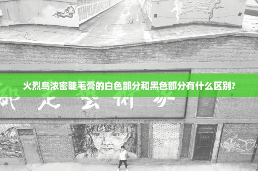 火烈鸟浓密睫毛膏的白色部分和黑色部分有什么区别?