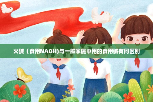 火碱（食用NAOH)与一般家庭中用的食用碱有何区别