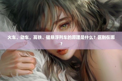 火车、动车、高铁、磁悬浮列车的原理是什么？区别在哪？