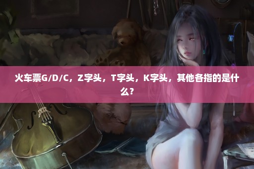 火车票G/D/C，Z字头，T字头，K字头，其他各指的是什么？