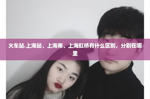 火车站.上海站、上海南、上海虹桥有什么区别，分别在哪里