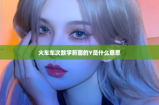 火车车次数字前面的Y是什么意思