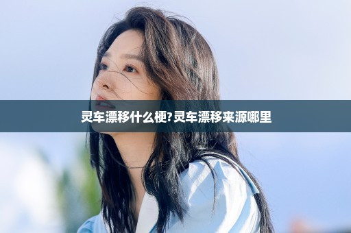 灵车漂移什么梗?灵车漂移来源哪里