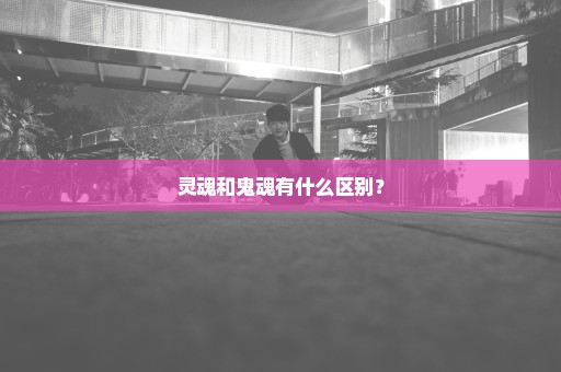 灵魂和鬼魂有什么区别？
