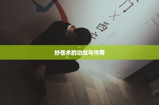 炒苍术的功效与作用