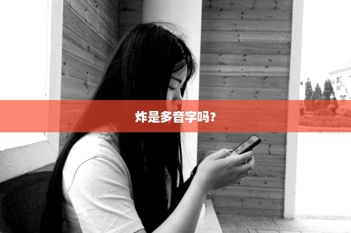 炸是多音字吗？