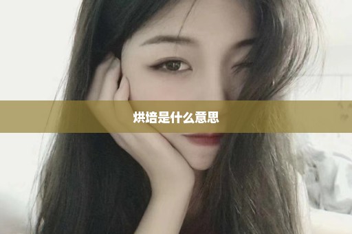 烘培是什么意思