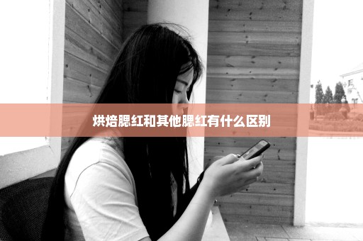 烘焙腮红和其他腮红有什么区别