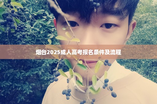 烟台2025成人高考报名条件及流程