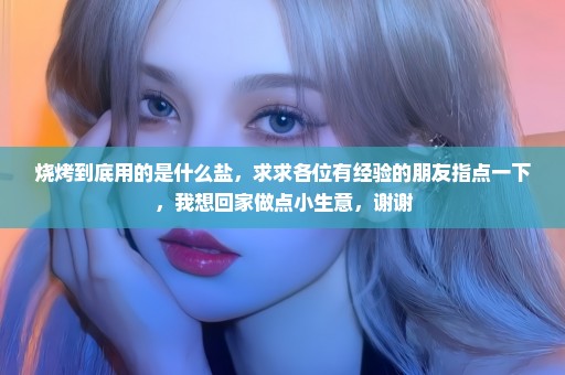 烧烤到底用的是什么盐，求求各位有经验的朋友指点一下，我想回家做点小生意，谢谢