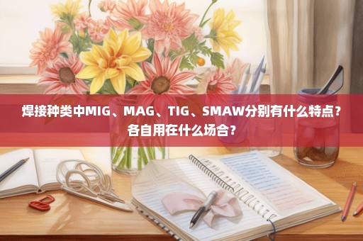 焊接种类中MIG、MAG、TIG、SMAW分别有什么特点？各自用在什么场合？