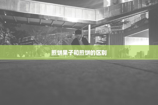 煎饼果子和煎饼的区别