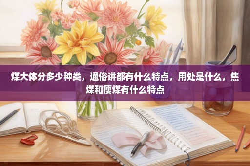 煤大体分多少种类，通俗讲都有什么特点，用处是什么，焦煤和瘦煤有什么特点