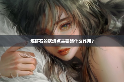 煤矸石的灰熔点主要起什么作用？