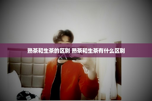 熟茶和生茶的区别 熟茶和生茶有什么区别