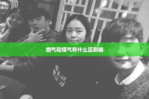 燃气和煤气有什么区别嘛