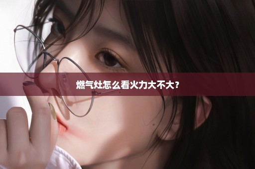 燃气灶怎么看火力大不大？