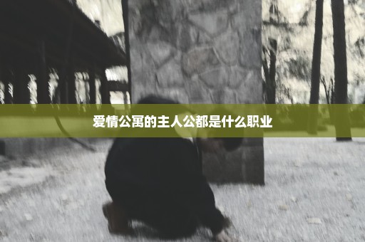 爱情公寓的主人公都是什么职业