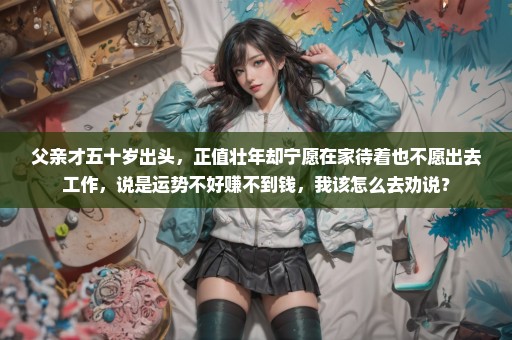 父亲才五十岁出头，正值壮年却宁愿在家待着也不愿出去工作，说是运势不好赚不到钱，我该怎么去劝说？
