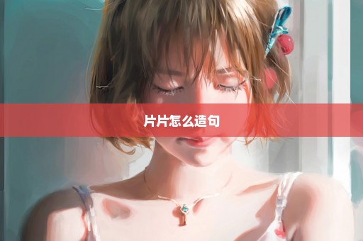 片片怎么造句