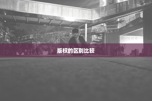 版权的区别比较