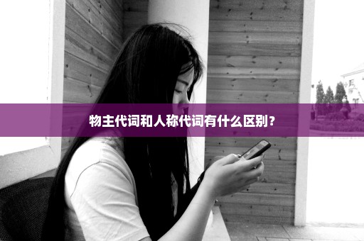 物主代词和人称代词有什么区别？