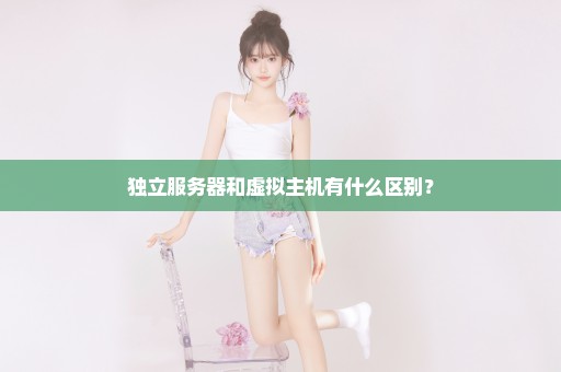 独立服务器和虚拟主机有什么区别？