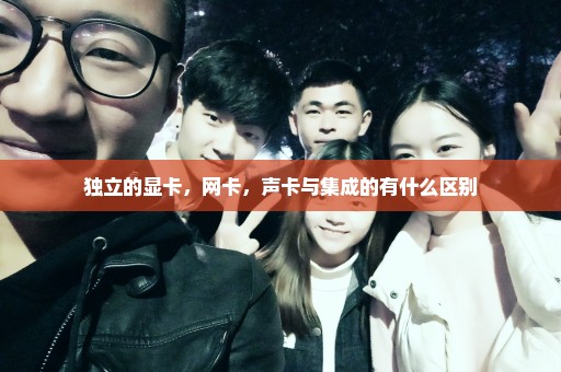独立的显卡，网卡，声卡与集成的有什么区别