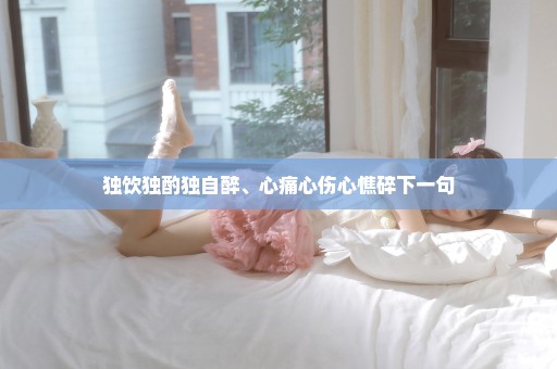 独饮独酌独自醉、心痛心伤心憔碎下一句