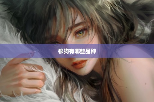 狼狗有哪些品种
