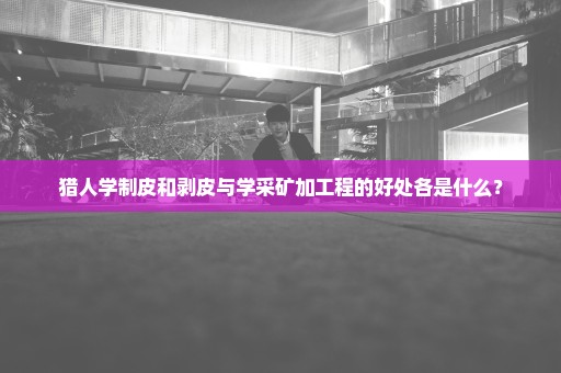 猎人学制皮和剥皮与学采矿加工程的好处各是什么？