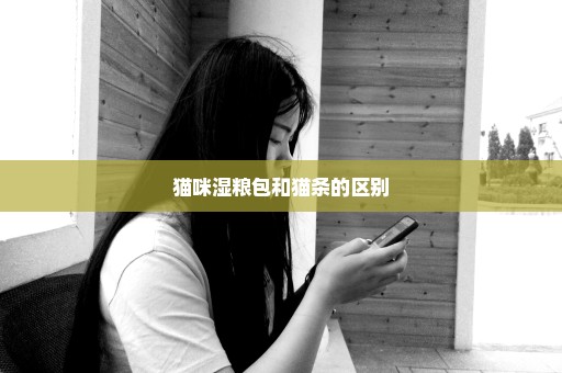 猫咪湿粮包和猫条的区别