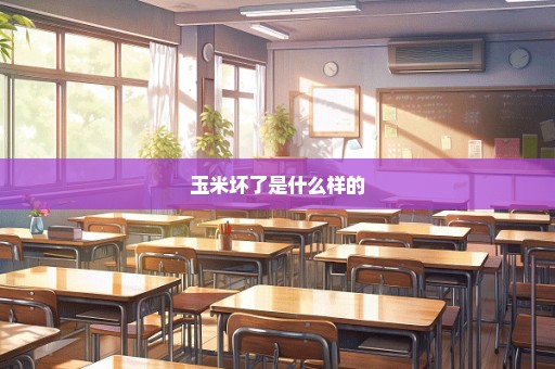 玉米坏了是什么样的