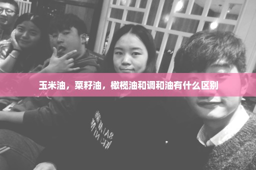 玉米油，菜籽油，橄榄油和调和油有什么区别