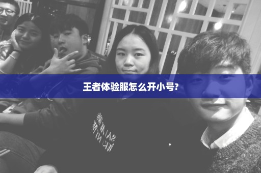 王者体验服怎么开小号?