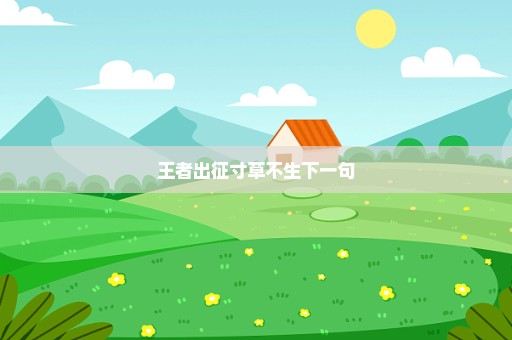 王者出征寸草不生下一句
