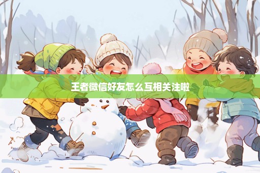 王者微信好友怎么互相关注啦